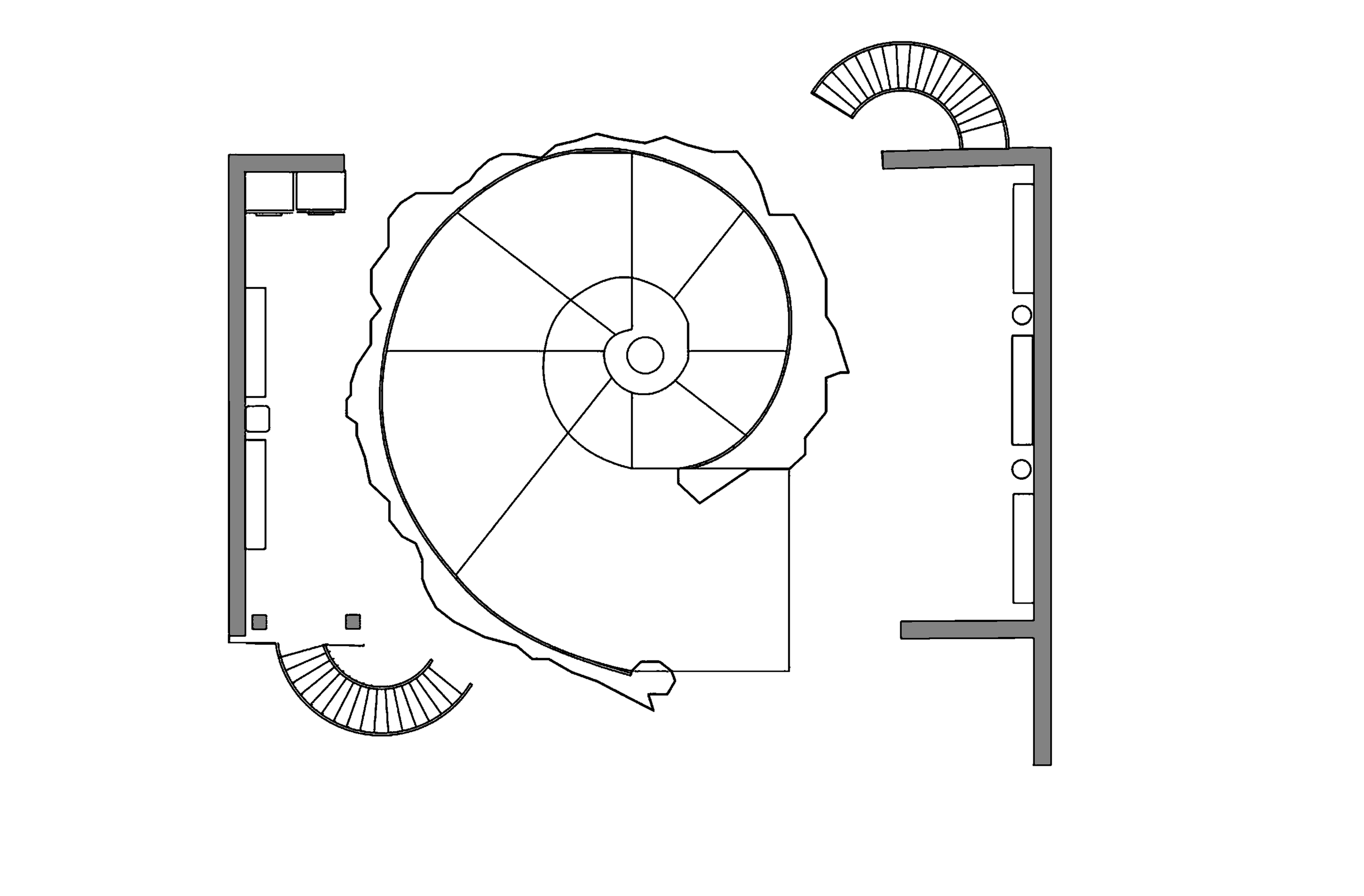 Ground floor plan for Unearthing the Spiral